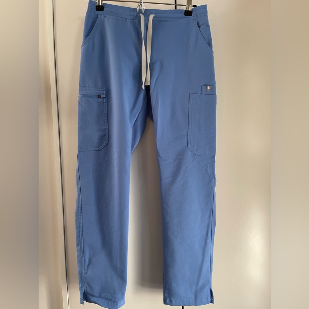 Figs Yola Scrub Pants Ceil Blue xs petite
